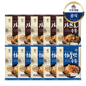 [사조대림] 대림선 가쓰오우동 229.4g x5 +해물맛우동 212g x5