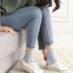 데일리 돌돌이 여성양말 5켤레 패션 중목양말 스니커즈