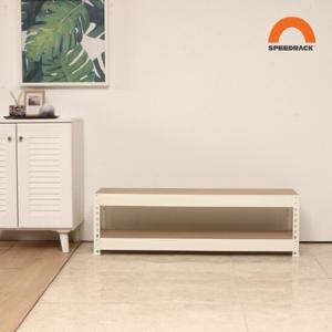 [스피드랙]700x300x900_2단 베란다 수납 창고 팬트리 정리선반