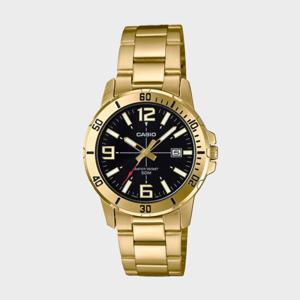 CASIO 카시오 MTP-VD01G-1B 남성시계 메탈밴드 손목시계