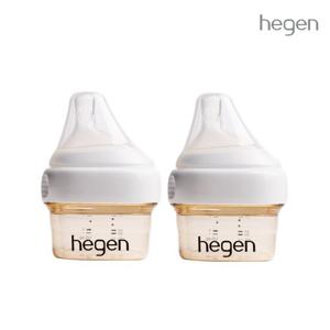헤겐 신생아젖병 PPSU 60ml 트윈팩(2P) (젖꼭지 0단계 포함)