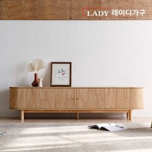 레이디가구 다정다감 고무나무 원목 거실장 2000