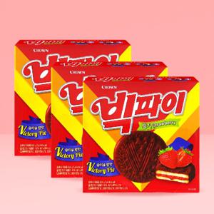크라운 빅파이 324g x 3통 / 파이 과자 간식 디저트
