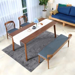 케미에르 아슬로 4인 원목식탁SET(벤치형) KHD-403B