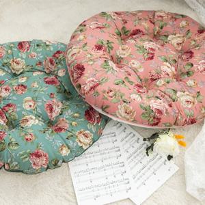 이솔홈 라인로즈 면 원형방석 (L)