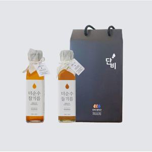 더순수 국산 참기름 들기름 2종 세트 (참기름 1 + 들기름 1)