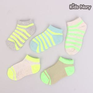 쿠키네온남아 유아동 양말 5족/유아/아동/아기/어린이/여름/망사