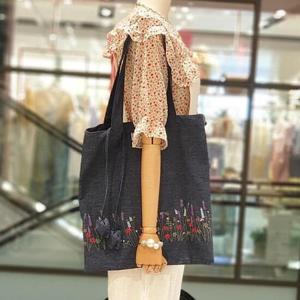 [오더렛][오더렛] 데님 자수 백 (6978573)