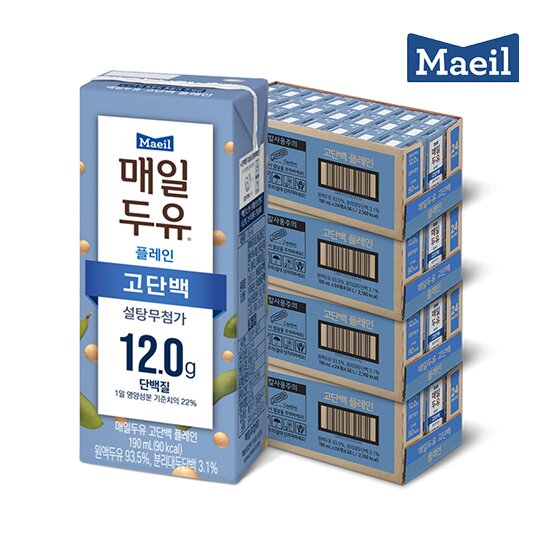 [매일유업] 매일두유 고단백 190ml 96팩