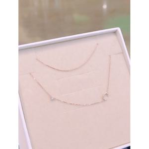 미니골드 14K 디얼마이 이니셜 목걸이 NONM4017-C