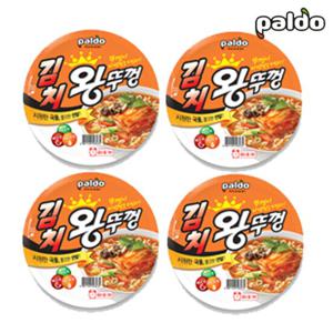팔도 김치 왕뚜껑 컵라면 110g x 4개