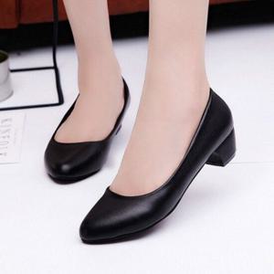 로우힐 펌프스 통굽 여성구두 여자신발 힐 3.5cm P808 2