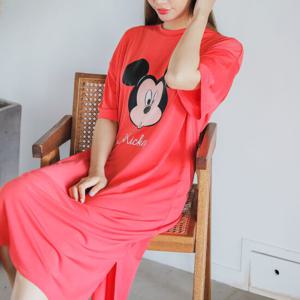 (디즈니) 깜짝미키 박시 홈원피스 여성잠옷 여름파자마 홈웨어