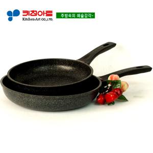 키친아트 은나노(마블코팅)열센서 후라이팬2종(B)(24+28)
