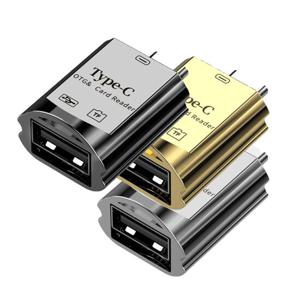 라온 CR-400C 메탈 C타입 USB OTG 젠더 마이크로SD 카드리더기