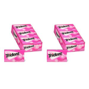 미국직구 Trident 트라이던트 버블껌 무설탕 14피스 12팩 2박스
