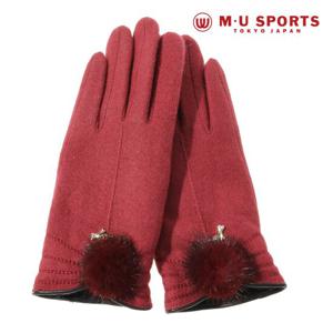 [MU SPORTS] 스마트터치 밍크포인트 여성 모장갑 MN-45601