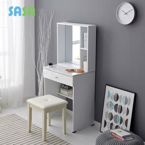 사사가구 이츠 600 서랍 수납거울 화장대세트(스툴포함)