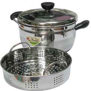 찜통 키친플라워 튤립 스텐 인덕션 찜냄비 26cm 찜솥 양수