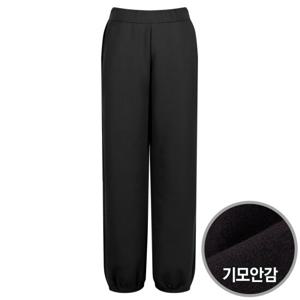 데일리 기모 실내복 밴딩 면 항아리바지 DDS-WPT-0640-블랙