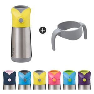 [비박스]스텐 원터치 보온 보냉 빨대컵 350ml + 전용핸들