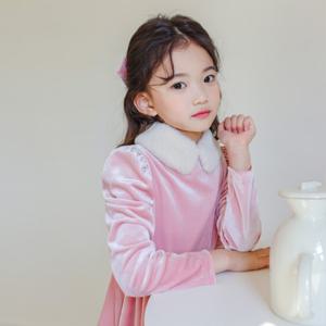 [택가58,800원]위시 퍼카라 벨벳 원피스 JTWOP05