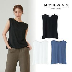 모르간 25SS 썸머 슬리브리스 티블라우스 3종