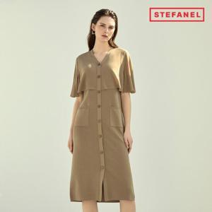 스테파넬 25SS 케이프 버튼 원피스 [런칭 가격 89,900원]