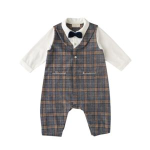 밍크뮤(NY)샤를뮤체크우주복(34A1160101) 신생아선물 유아동의류 백일 돌정장