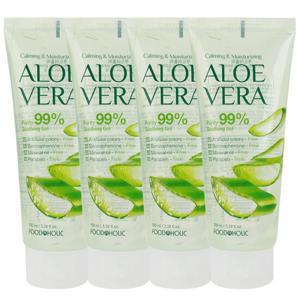 (4개)푸드어홀릭 알로에베라 수딩젤 100ml /튜브 휴대용 병풀추출물함유 진정 빠른보습