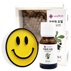 바오밥 석고 차량용 방향제 해피스마일 행복 행운 새차 신차 선