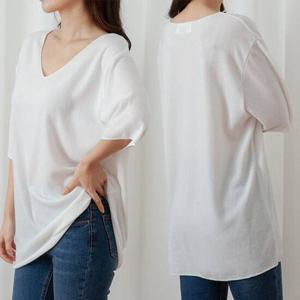 [아이우먼]위쉬몰 LD 프리지아브이롱박스티(C898H503) 빅사이즈