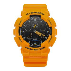 지샥 GA-100A-9AHDR (GA-100A-9A) 빅페이스 디지털 아날로그 스포츠 군인 범블비 남성 우