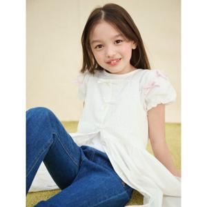 [25SS 30%][빈폴키즈] 아일렛 레이어드 민소매 원피스 아이보리 (BI5471G030)