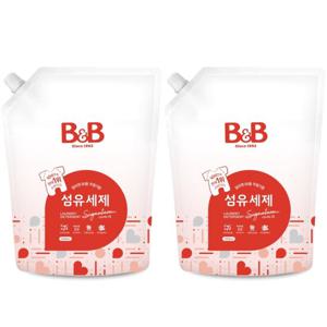 비앤비 유아 섬유세제 1500ml 리필형 2입