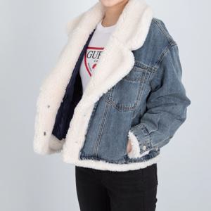 [게스]게스 여성 청자켓 데님 뽀글이 미디엄블루 YM4D6879