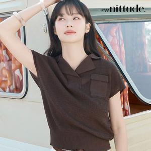 엔니튜드 25SS 린넨 크로셰 카라 니트3종