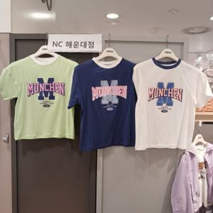 [오후]형광로고 라운드티셔츠 OHRA24503