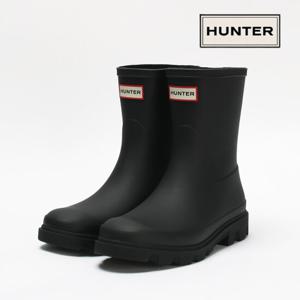 헌터 레인부츠 다운포어 숏 남성 장화 블랙 HFRM0002251-BLK