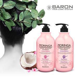 [바론] 모링가 체리블라썸 샴푸 + 체리블라썸 트리트먼트 500g