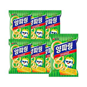 농심 양파링 80g x 7봉 / 과자 간식 식이섬유