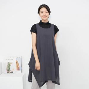 [모슬린]엄마옷 면라운드 생활한복 롱조끼 VE307023 마담/미시옷