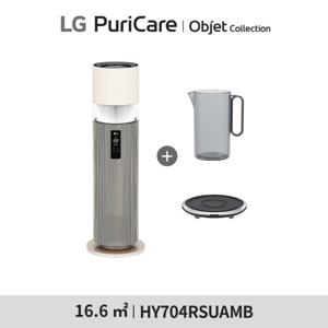 LG 퓨리케어 오브제 하이드로타워 HY704RSUAMB+무빙휠,급수비커 세트