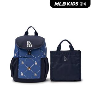 [MLB키즈]다이아 모노그램 모노베어 배색 소풍가방 LA (Navy)7ABKC015N-07NYS