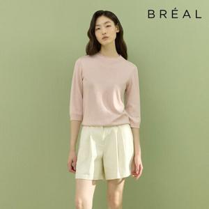 브리엘 25SS 실크 블렌딩 니트 1종_핑크