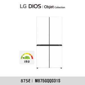 LG 디오스 오브제 냉장고 875L M875GQQ031S (화이트/화이트)