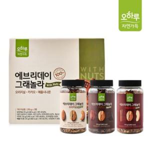[오하루 자연가득] 에브리데이 그래놀라 3종 (1박스) / 고단백 식이섬유