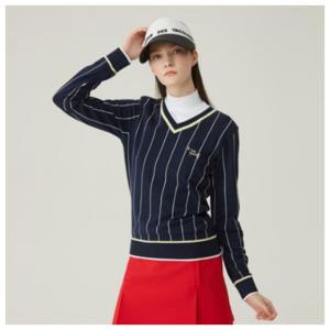 [르꼬끄골프]르꼬끄골프티셔츠 KQF GP122LKP21-NAVY 여성 버티컬