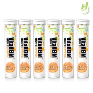 비타하임 발포 아연 비타민C 20정 6통