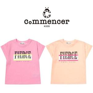 [꼬망스]꼬망스 여아썸머레터링나염티셔츠(C2025T576)